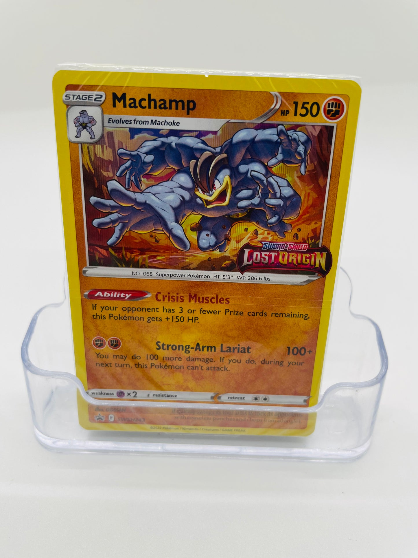 Machamp Prerelease Sealed Promo SWSH243 Lost Origin Stamped