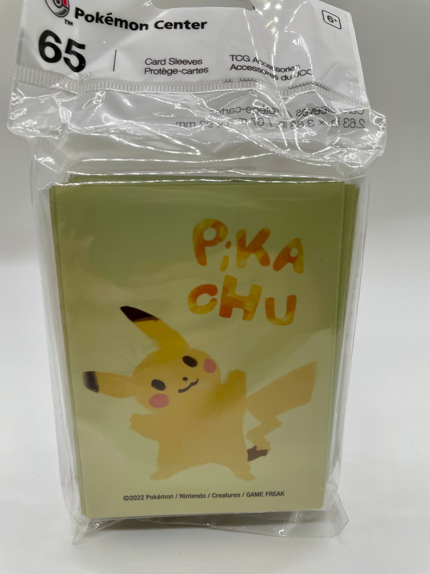 Pokémon Center Pikachu Card Sleeves - 65 Count