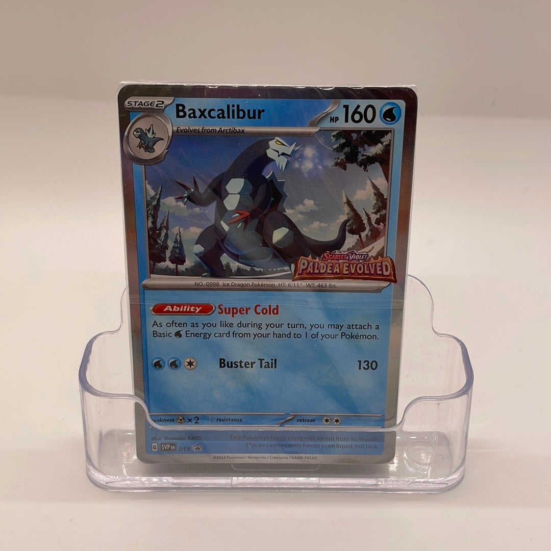 Baxcalibur Prerelease Sealed Promo 019 Paldea Evolved Stamped