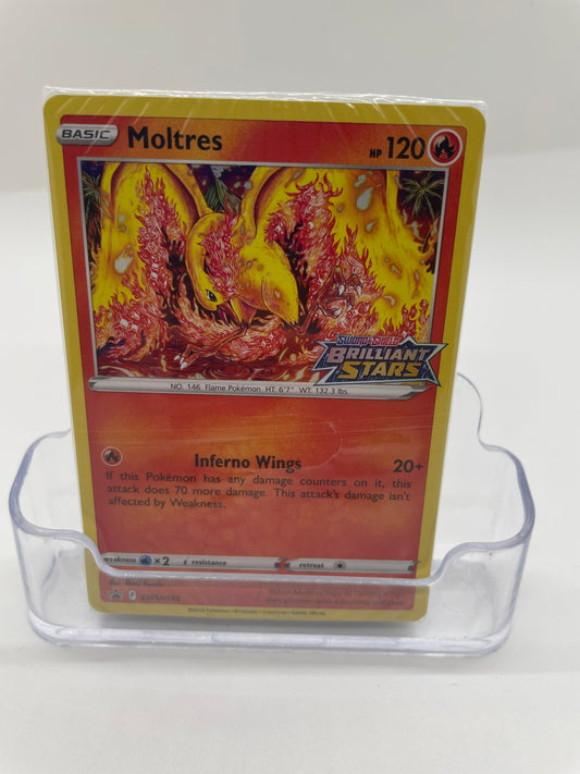 Moltres Prerelease Sealed Promo SWSH185 Brilliant Stars Stamped