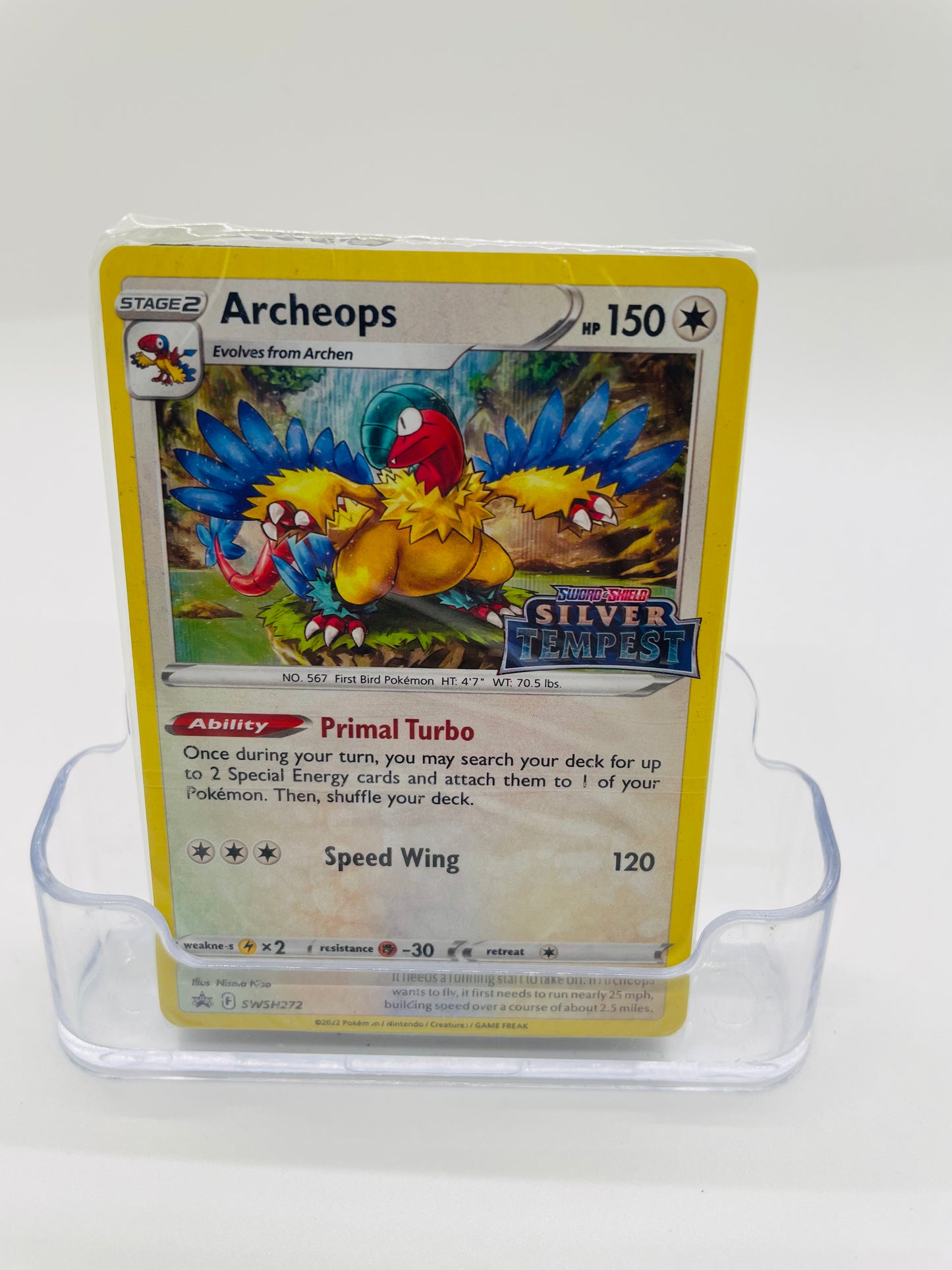 Archeops Prerelease Sealed Promo SWSH272 Silver Tempest Stamped