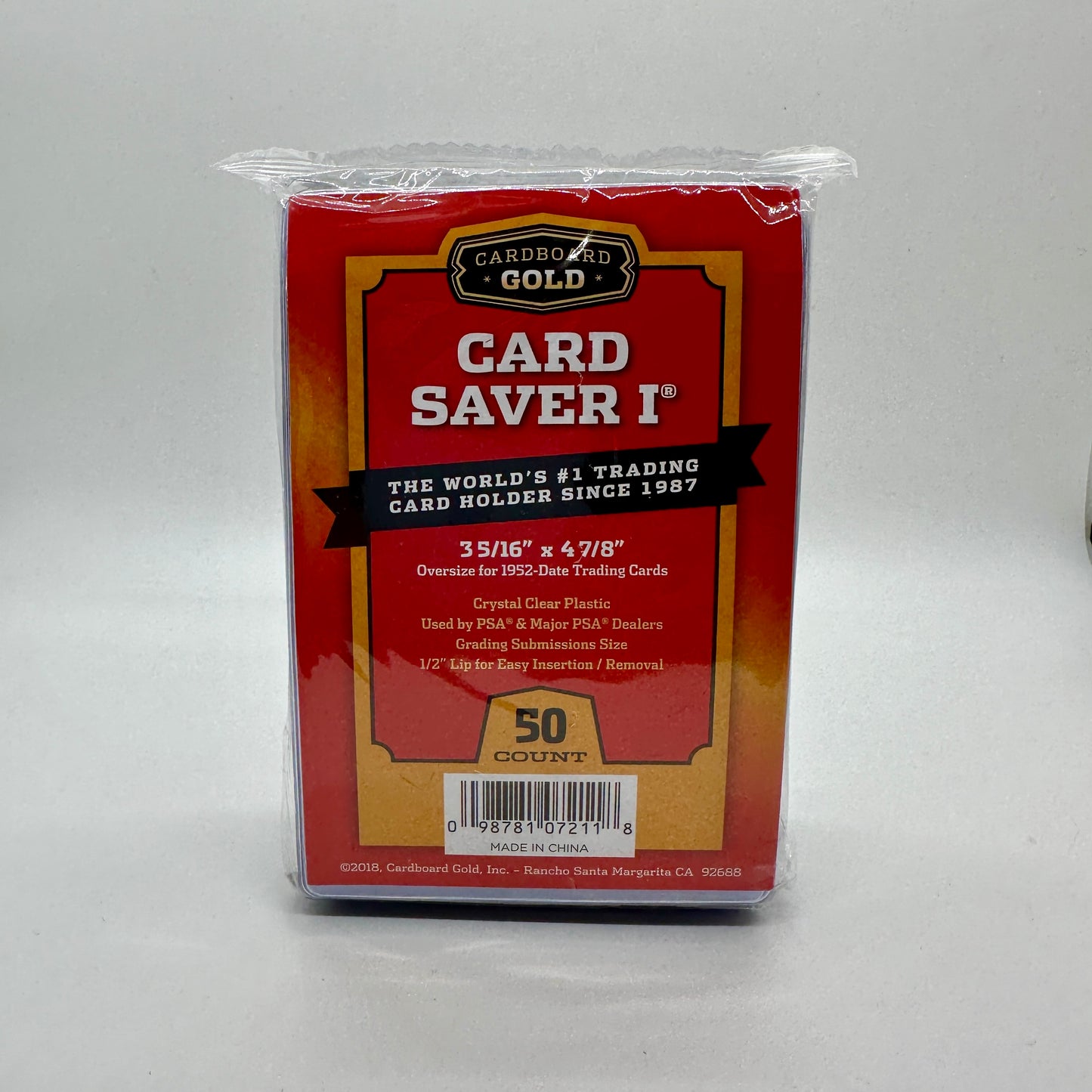 Cardboard Gold Card Saver I - 50 count