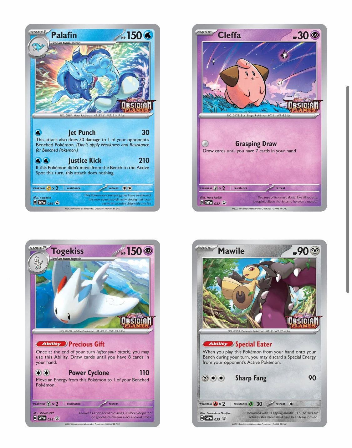 Togekiss Prerelease Sealed Promo 038 Obsidian Flames Stamped