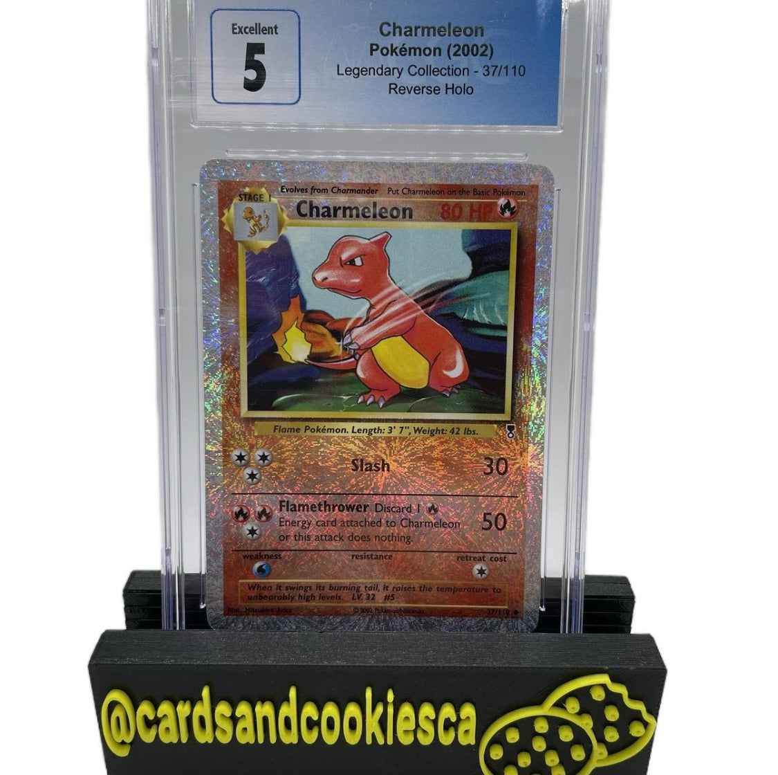 2002 Charmeleon 37/110 Legendary Collection Reverse Holo CGC 5