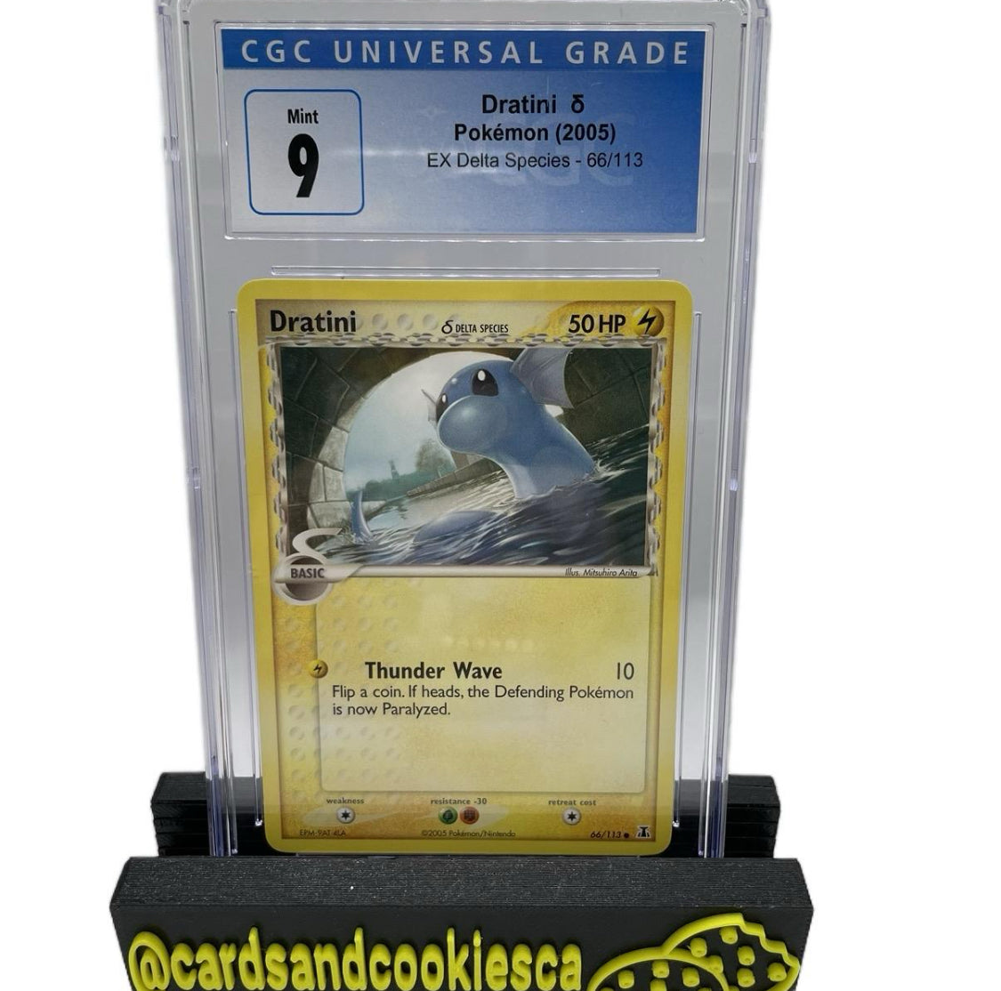 CGC Pokemon Dratini Ex Delta Species 2005 #66 9