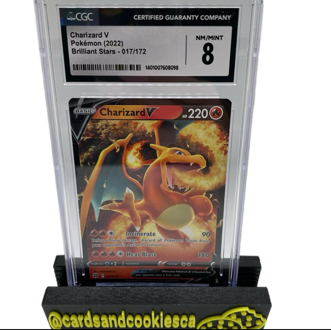 CGC Pokemon Charizard Brilliant Stars #17 8