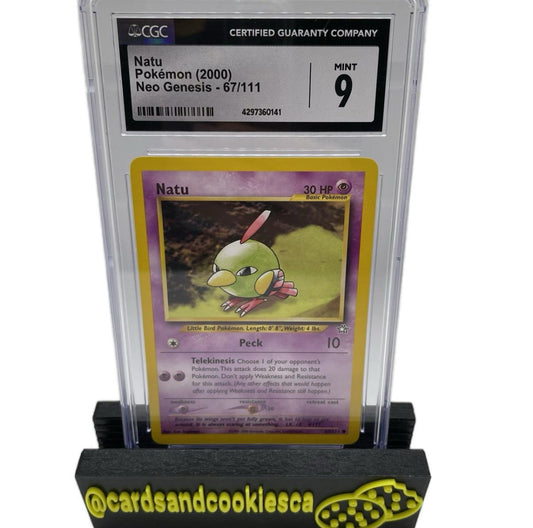 CGC Pokemon Natu Neo Genesis 2000 #67 9