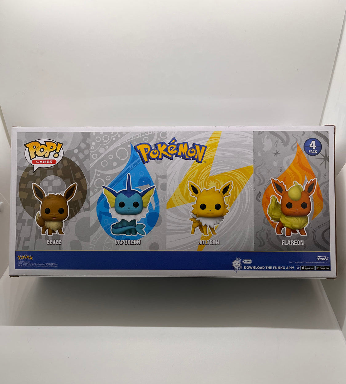 Eevee / Vaporeon / Jolteon / Flareon 4 Pack Funko Pop! Vinyl Figure Set